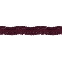 33938 GALON FRUNCIDO PIQUILLO ZARZAMORA 25MM. POLIESTER 100% BERENJENA Venta en piezas de 25.00 M
