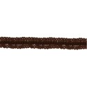 33939 GALON FRUNCIDO PIQUILLO ZARZAMORA 25MM. POLIESTER 100% MARRON Venta en piezas de 25.00 M