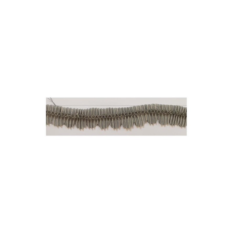 342422-0027 PLISADO FANTASIA CRUX 20 MM. POLIESTER 50% -NYLON 50% GRIS Venta en piezas de 10.00 M