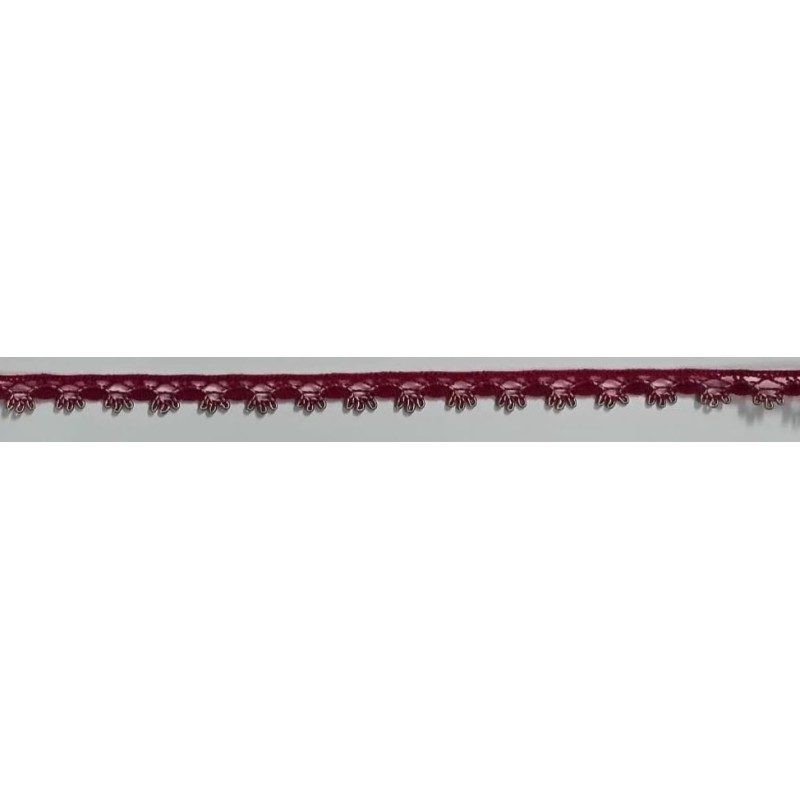3480-GF PUNTILLA BOLILLO EROS ALGODON 79%-VISCOSA 21% GRANATE/CAMEL Venta en piezas de 30.00 M