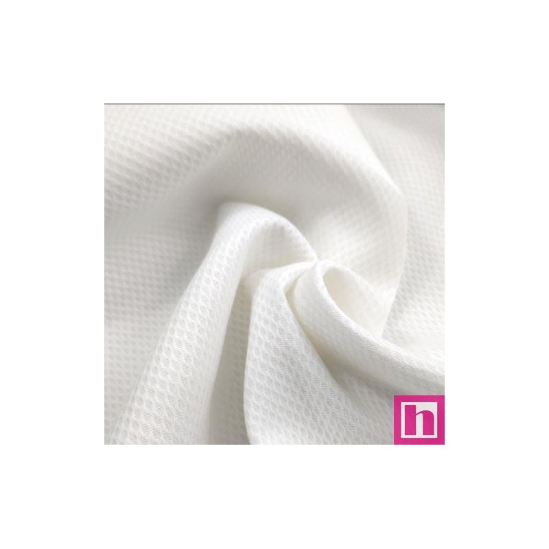 35408 ABEL PIQUE LISO (08) 1.60 MTS. ALG.88%-POL.12% BLANCO Venta en piezas de 10.00 M
