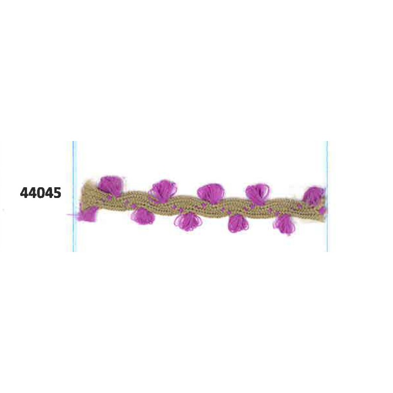 44045 1200-3413_FANTASY PLAITS RUSTICA PAPRIKA POLIESTER 100% LILA Venta en piezas de 50.00 M