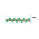 44048 1200-3421_FANTASY PLAITS RUSTICA PAPRIKA POLIESTER 100% AGUA Venta en piezas de 50.00 M