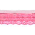 45685 PUNTILLA NYLON FRUNCIDA ANUKA POLIAMIDA 90%-POLIESTER 10% ROSA Venta en piezas de 25.00 M