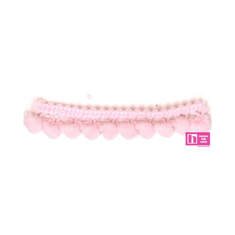 49639 SILVIA MADROÑO 1 BORLA 10 MM. POLIAMIDA 100% ROSA Venta en piezas de 50.00 M