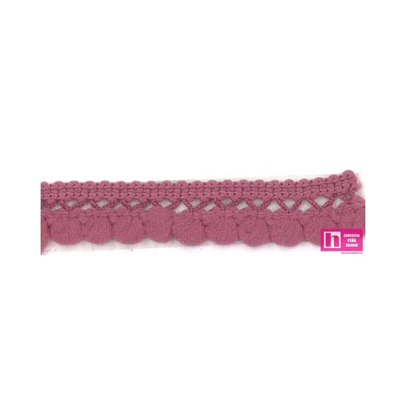 49640 SILVIA MADROÑO 1 BORLA 10 MM. POLIAMIDA 100% MAGENTA Venta en piezas de 50.00 M