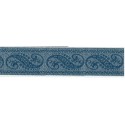 5037-24-264 TAPACOSTURAS JACQUARD FANTASIA 24 MM. POLIESTER-LUMIFIL AZUL Venta en piezas de 25.00 M