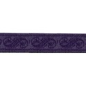 5037-24-267 TAPACOSTURAS JACQUARD FANTASIA 24 MM. POLIESTER-LUMIFIL MORADO Venta en piezas de 25.00 M