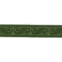 5037-24-987 TAPACOSTURAS JACQUARD FANTASIA 24 MM. POLIESTER-LUMIFIL VERDE Venta en piezas de 25.00 M