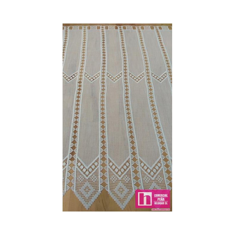 52825 TENDINA MACRAME AYDIN 0.90 MTS. POLIESTER 100% NATURAL Venta en piezas de 18.00 M