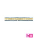 53304 MARCUS ENTREDOS BOLILLO+CINTA 14 MM. POLIESTER 50%-ALGODON 50% BLANCO/AMARILLO Venta en piezas de 10.00 M