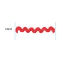 53318 GINA ONDULINA FANTASIA 10 MM. POLIAMIDA 100% ROJO Venta en piezas de 20.00 M