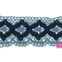55462 ELEANOR PUNTILLA BOLILLO 65 MM. POLI-LINO 50%-MUSKI 50% MARINO Venta en piezas de 15.00 M