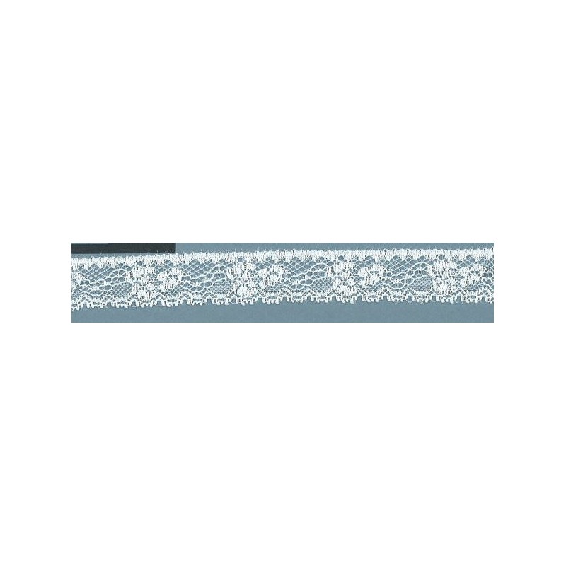 55947 POUPI PUNTILLA NYLON 15 MM. POLIAMIDA 100% BLANCO Venta en piezas de 20.00 M