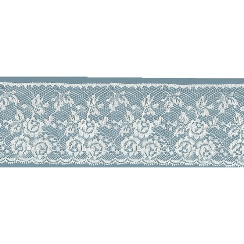 55956 POUPI PUNTILLA NYLON 70 MM. POLIAMIDA 100% MARFIL Venta en piezas de 20.00 M