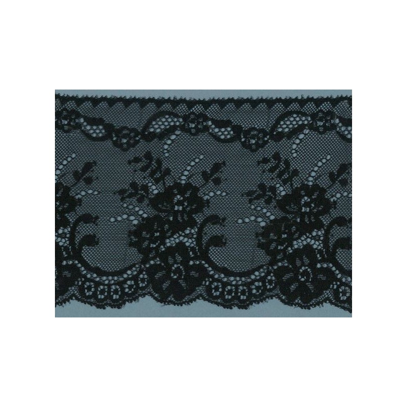 55963 FAUSTIN PUNTILLA NYLON 110 MM. POLIAMIDA 100% NEGRO Venta en piezas de 20.00 M