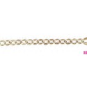 56826 MEHIEL PUNTILLA BOLILLO 25 MM. POLIESTER 70%-ALGODON 30% BLANCO/CAMEL MATIZADO Venta en piezas de 15.00 M