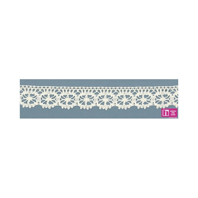 58145 ELINAS PUNTILLA BOLILLO 20 MM. ALGODON 100% MARFIL Venta en piezas de 25.00 M