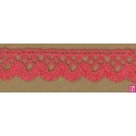 58188 PUNTILLA BOLILLO AMAYA 10 MM. ALGODON 100% CORAL Venta en piezas de 25.00 M