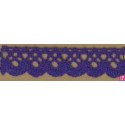58195 PUNTILLA BOLILLO AMAYA 10 MM. ALGODON 100% MORADO Venta en piezas de 25.00 M
