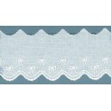 60019-000 BORDADO BATISTA AISARA POLIESTER 60%-ALGODON 40% BLANCO Venta en piezas de 13.80 M