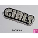 60916 APLICACION GIRLS TERMO-ADHESIVA 7X3 POLIESTER 50%-VISCOSA 50% PLATA Venta en piezas de 6.00 U
