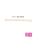 61318 CORDON HERNAN 2 MM. POLIESTER 100% BEIG Venta en piezas de 100.00 M