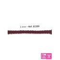 61326 CORDON HERNAN 2 MM. POLIESTER 100% BURDEOS Venta en piezas de 100.00 M