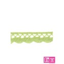 61490 PUNTILLA BOLILLO TRAVIATA 15 MM. ALGODON 100% KIWI Venta en piezas de 20.00 M