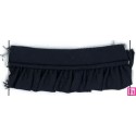 62495 VIVO FRUNCIDO CAMELIA POLIESTER 50%-ALGODON 50% NEGRO Venta en piezas de 25.00 M