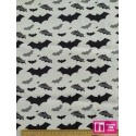62643 TEJIDO ESTAMPADO BATMAN (01) 1.40 M. ALGODON 100% BLANCO Venta en piezas de 6.00 M