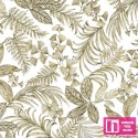 63926 PATCH.AMERICANO EXOTICA (04) 110 CM. ALGODON 100% BLANCO/CAQUI Venta en piezas de 6.80 M