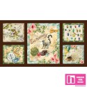 63977 PATCH.AMERICANO EXPLORER (09) PANEL 110X60 CM. ALGODON 100% MULTI Venta en piezas de 6.80 M