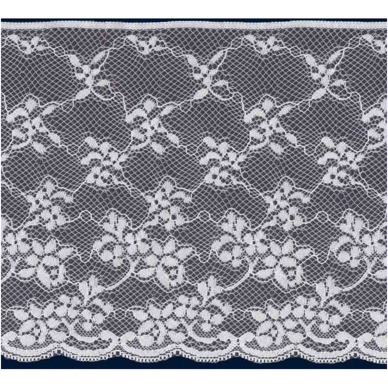 64333 PUNTILLA NYLON ESKO 135 MM. POLIAMIDA 100% BLANCO Venta en piezas de 20.00 M