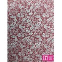 64782 TEJIDO ESTAMPADO SESAMO (20) 150 CM. 145 GR/M2. ALGODON 100% GRANATE/NATURAL Venta en piezas de 1.00 C
