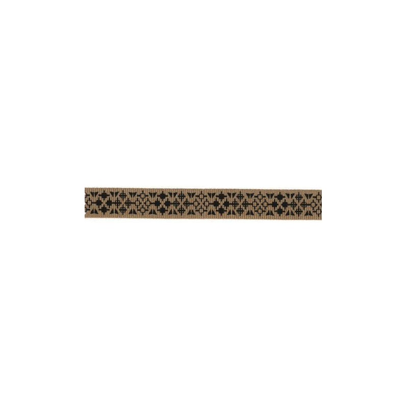 6665-15-2 CINTA ESTAMPADA 15 MM. POLIESTER 100% CAMEL Venta en piezas de 20.00 M