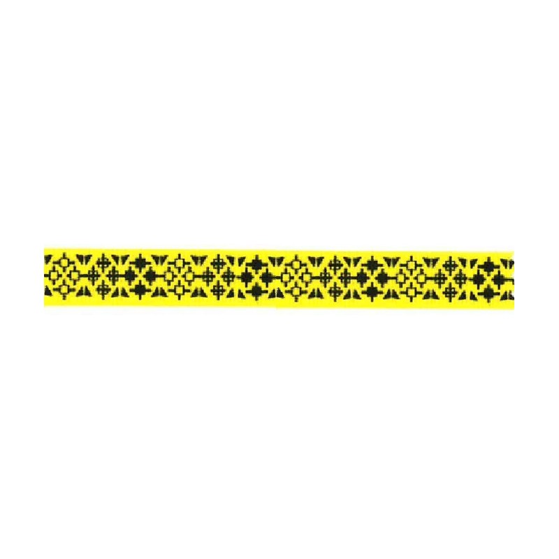 6665-24-271 CINTA ESTAMPADA 24 MM. POLIESTER 100% AMARILLO Venta en piezas de 20.00 M