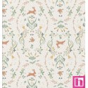 67115 TEJIDO ESTAMPADO ALEXANDRA (01) 1.50 M. 115 GR/M2. ALGODON 100% BLANCO Venta en piezas de 10.00 M