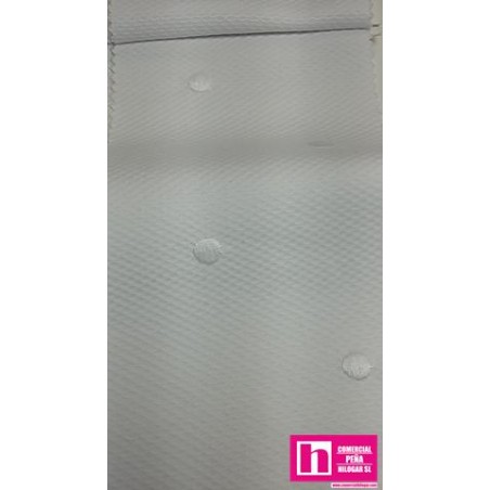 67200 PIQUE BORDADO ORIEL (01) 1.60 MTS ALGODON 88%-POLIESTER 12% BLANCO/BLANCO Venta en piezas de 6.00 M