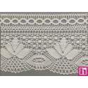 67286 PUNTILLA BOLILLO FULVIO 100 MM. ALGODON 100% BLANCO Venta en piezas de 30.00 M