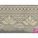 67287 PUNTILLA BOLILLO FULVIO 100 MM. ALGODON 100% BEIG Venta en piezas de 30.00 M