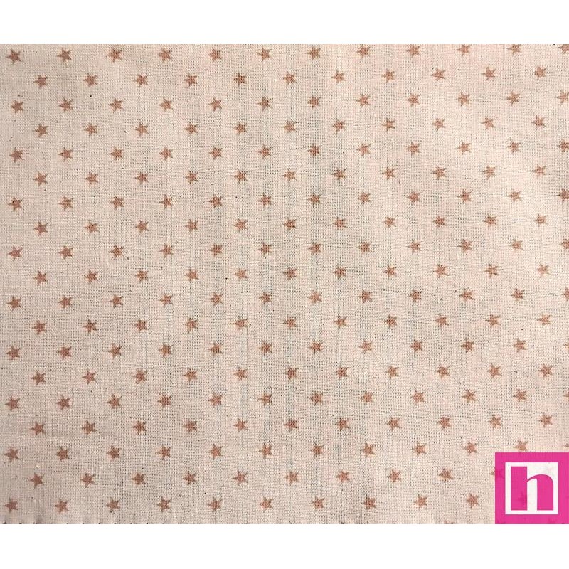 67363 TEJIDO ESTAMPADO SESAMO (73) 150 CM. 145 GR/M2. ALGODON 100% NATURAL/BEIG Venta en piezas de 10.00 M