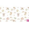 67452 TEJIDO ESTAMPADO GLOBUS (01) 1.40 M. 110 GR/M2. ALGODON 100% BLANCO Venta en piezas de 10.00 M