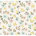 67889 TEJIDO ESTAMPADO LIBERTY NINFA (01) 1.40 M. 110 GR/M2. ALGODON 100% CREMA Venta en piezas de 10.00 M