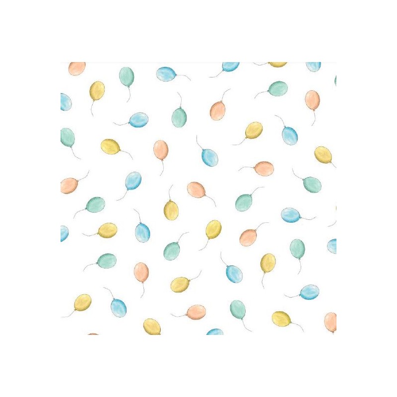 67921 PERCALE ESTAMPADO YRENA (02) 1.50 M. 115 GR/M2. ALGODON 100% BLANCO Venta en piezas de 10.00 M