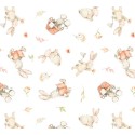 67935 PERCALE ESTAMPADO JEANNE (02) 1.50 M. 115 GR/M2. ALGODON 100% BLANCO Venta en piezas de 10.00 M