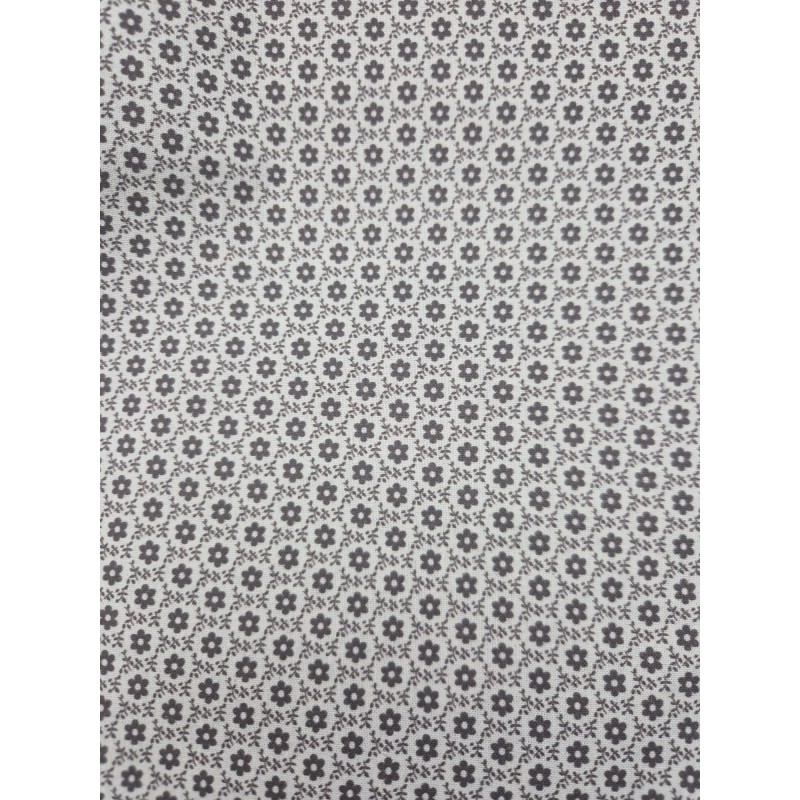 68021 TEJIDO ESTAMPADO SESAMO (84) 150 CM. 145 GR/M2. ALGODON 100% NATURAL/MARRON Venta en piezas de 10.00 M