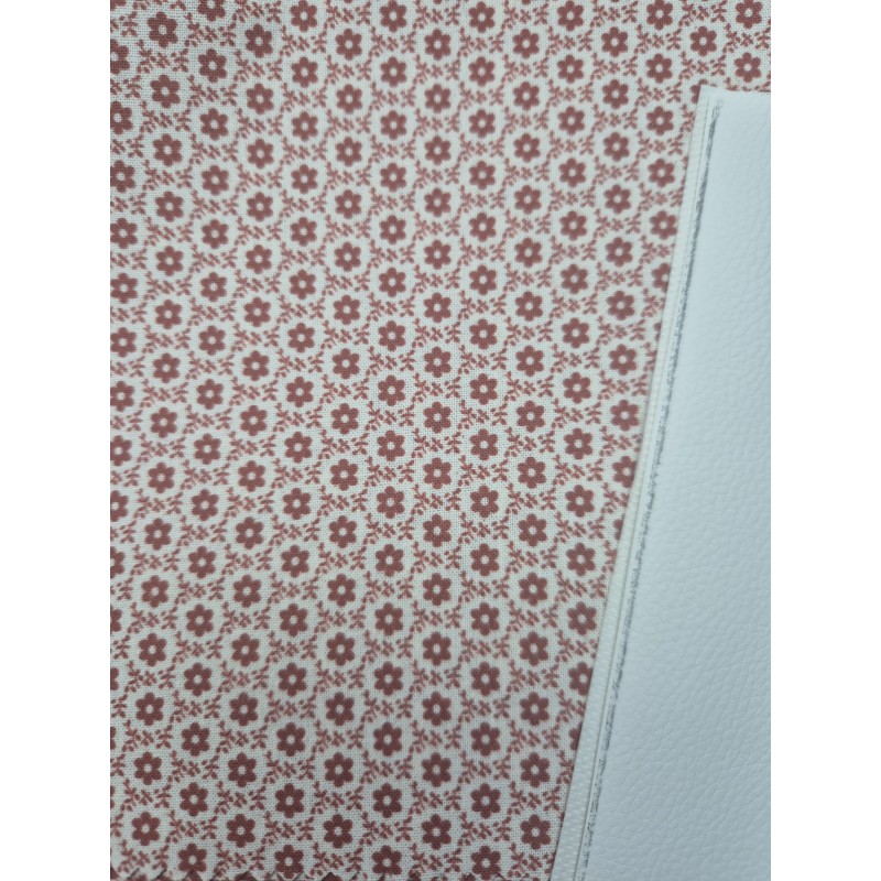 68027 TEJIDO ESTAMPADO SESAMO (90) 150 CM. 145 GR/M2. ALGODON 100% NATURAL/TEJA Venta en piezas de 10.00 M