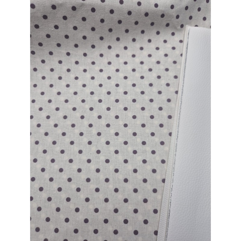 68035 TEJIDO ESTAMPADO SESAMO (98) 150 CM. 145 GR/M2. ALGODON 100% NATURAL/MORADO Venta en piezas de 10.00 M