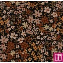 68076 TEJIDO ESTAMPADO ARUCAS (01) 1.40 M. 110 GR/M2. ALGODON 100% CHOCOLATE Venta en piezas de 10.00 M